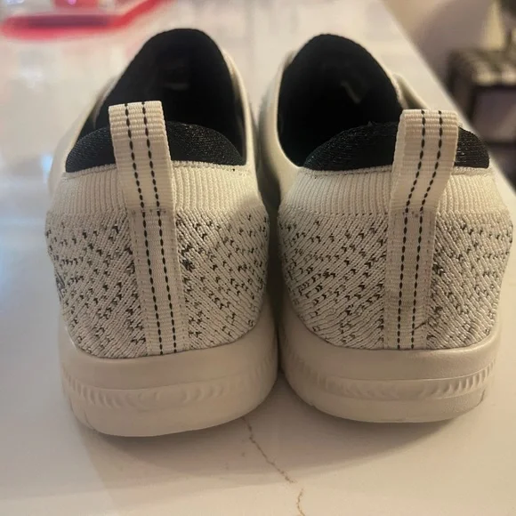 Skechers Men's White Knit Sneakers - Picture 3 of 6